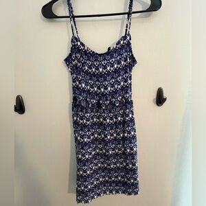 Geometric dress with triangle cut out